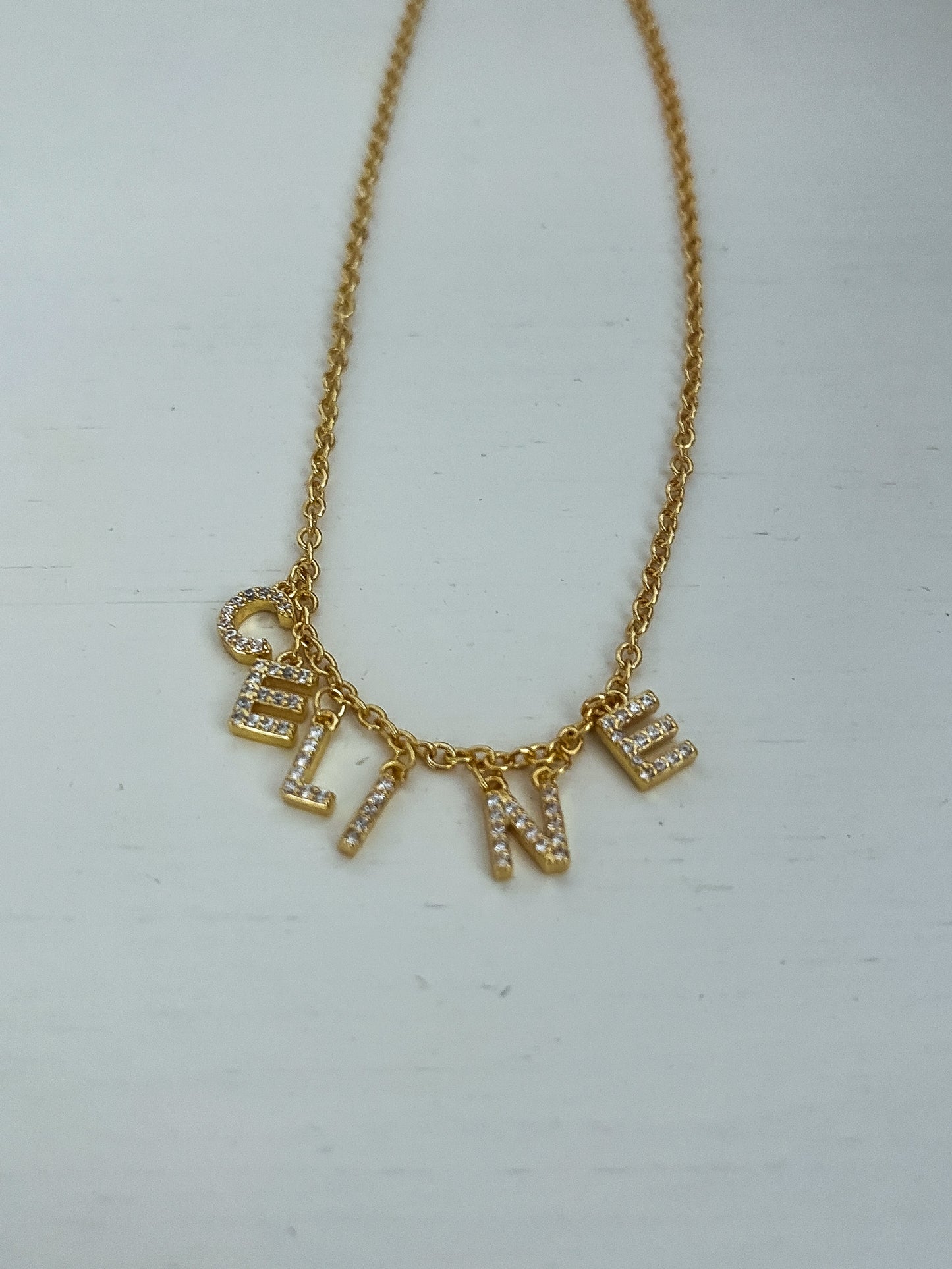 Celia Lettered Necklace