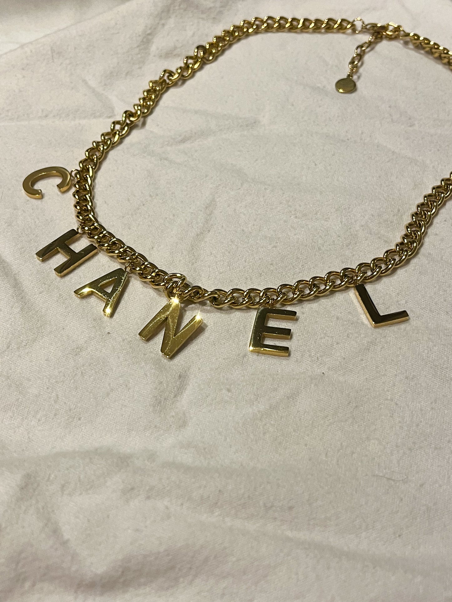 Santina Chunky Lettered Necklace